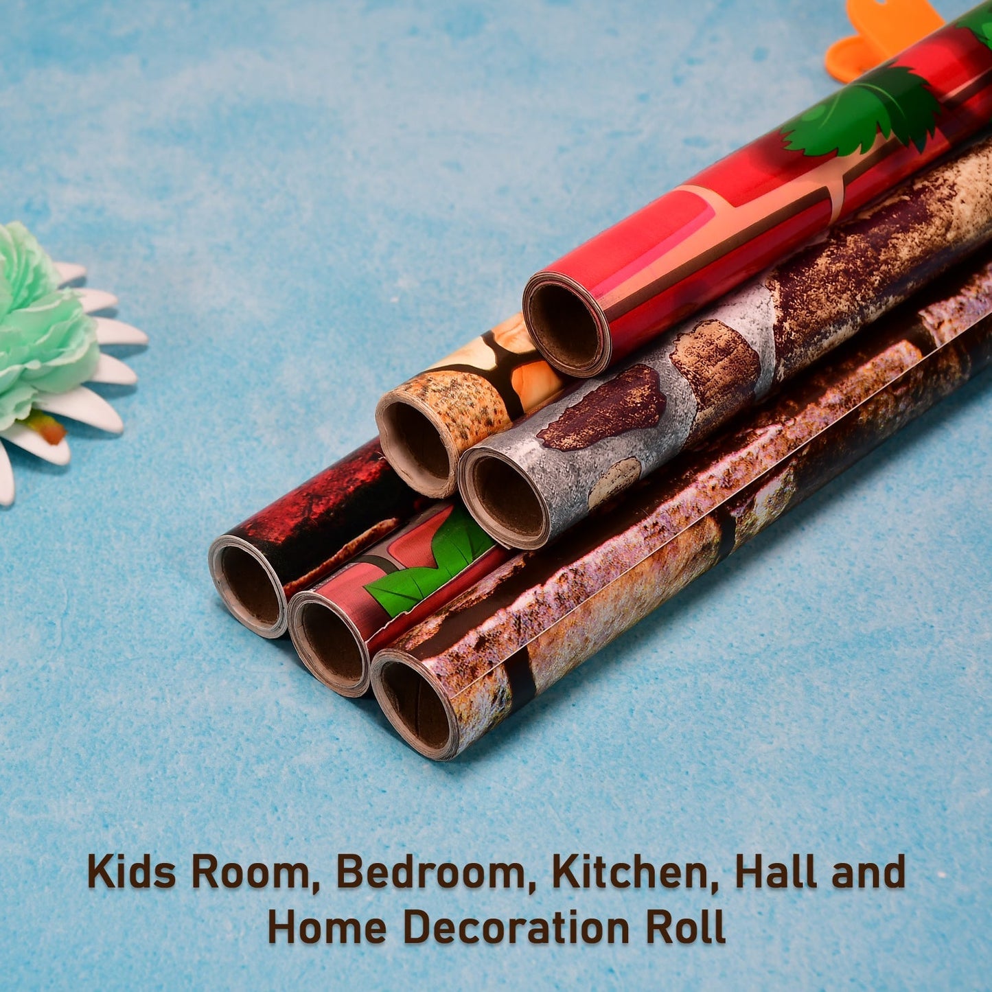 9120 Wall Stickers DIY Wallpaper Decal 3D Self Adhesive House Office Decorative, Living Room, Hall, Kitchen Shelf Contact Paper Interior