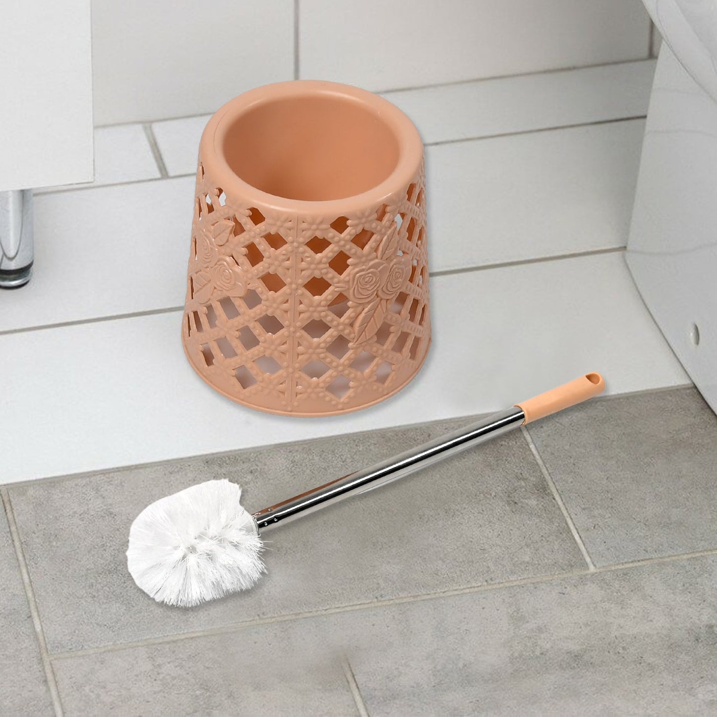 Toilet Brushes / Toilet Holders Toilet Brush Set Toilet Cleaning Brush Household with Base Wash Toilet Brush No Dead Angle Cleaning Set Household Cleaning Tools