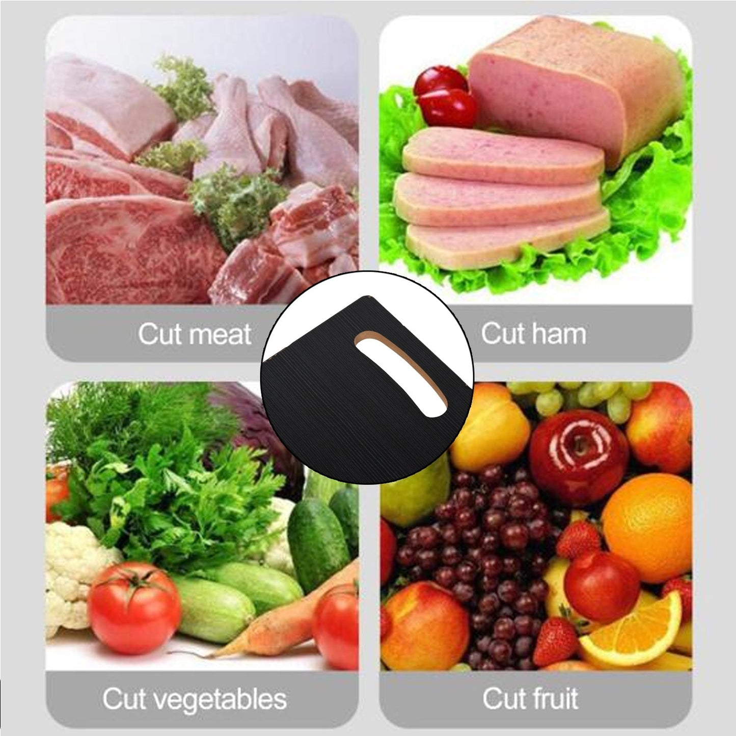 2850 Wooden Cutting Board Heavy Chopping Board With Handle Kitchen Vegetables, Fruits & Cheese