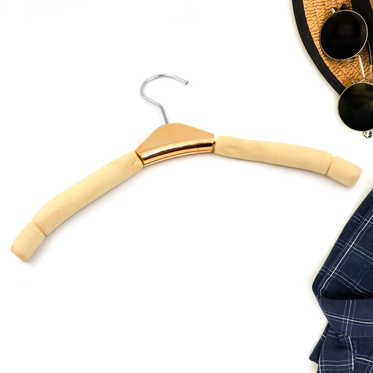 Solid Sponge Hanger Non-Slip Hanger Home No Trace Clothes Hanging Pants Clip Clothing Store Hangers, Clothes Hanger for Closet Wedding Dress Women, Men, Children Clothing