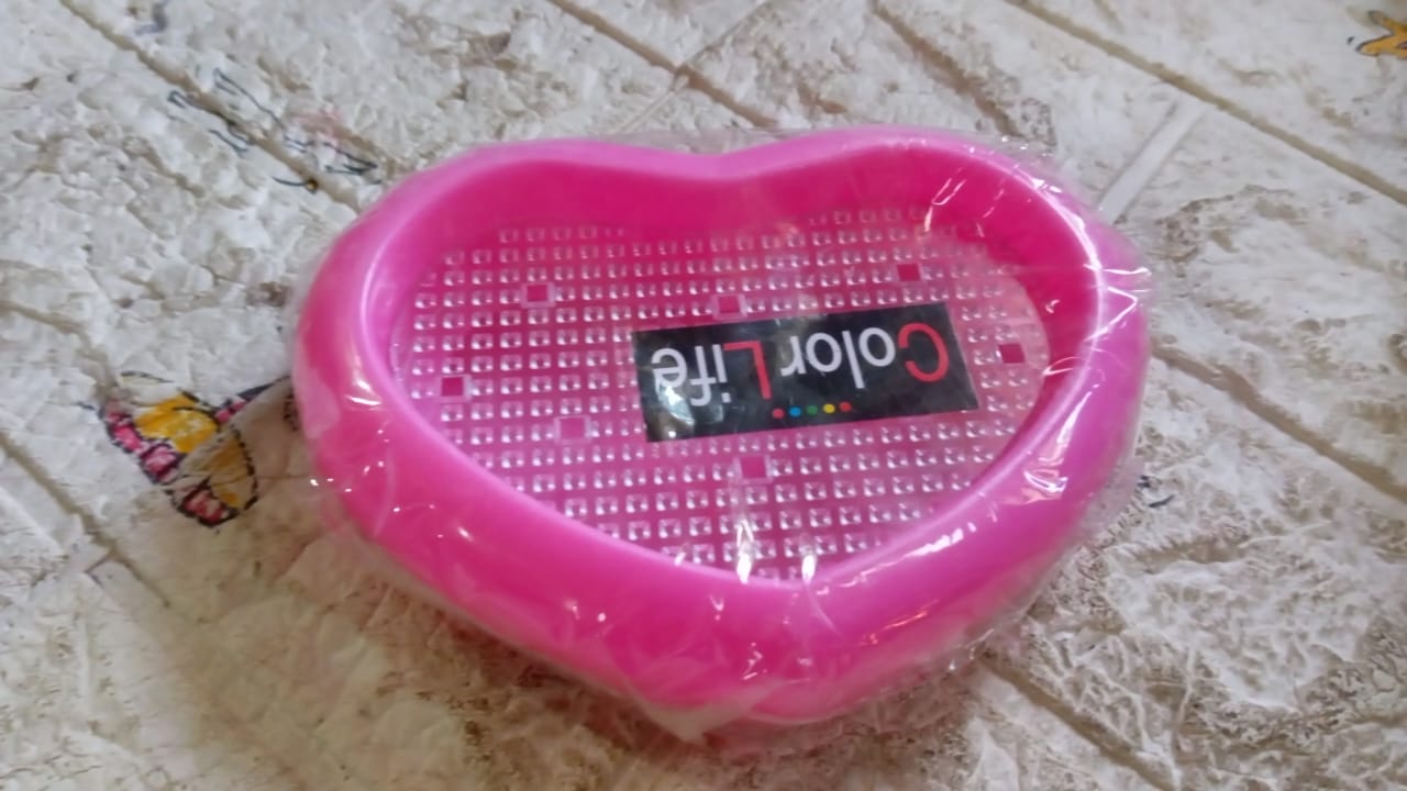 Bathroom Accessories Plastic Soap Case / Soap Dish / Soap Stand, Plastic Soap Case Soap Holder Soap Dish For Bathroom Kitchen Sink (Oval / Heart Shape Soap case / 1 pc )