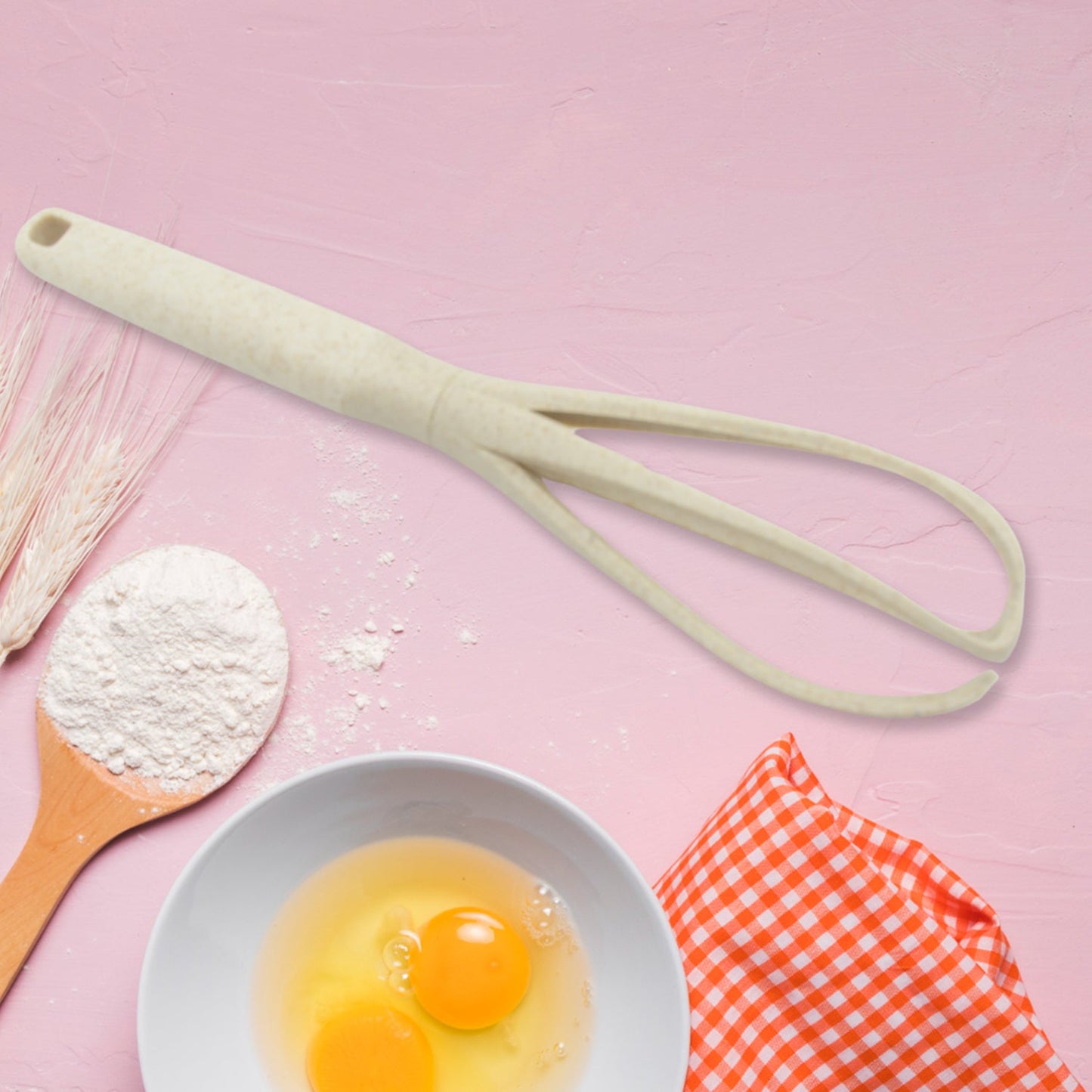 Plastic Kitchen Accessories Whisk , Pasta Spoon & Soup Spoon Heat Resistant Non Stick Spoons Kitchen Cookware Items (1 Pc )