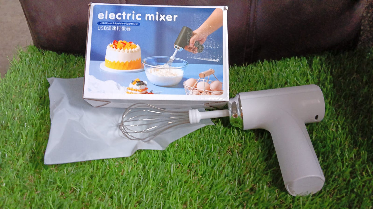 Wireless Hand Mixer, Charging Handheld 2pc portable Whisk Mini High Power Beater Baking Hand Held Mixer, Portable Kitchen Blender.