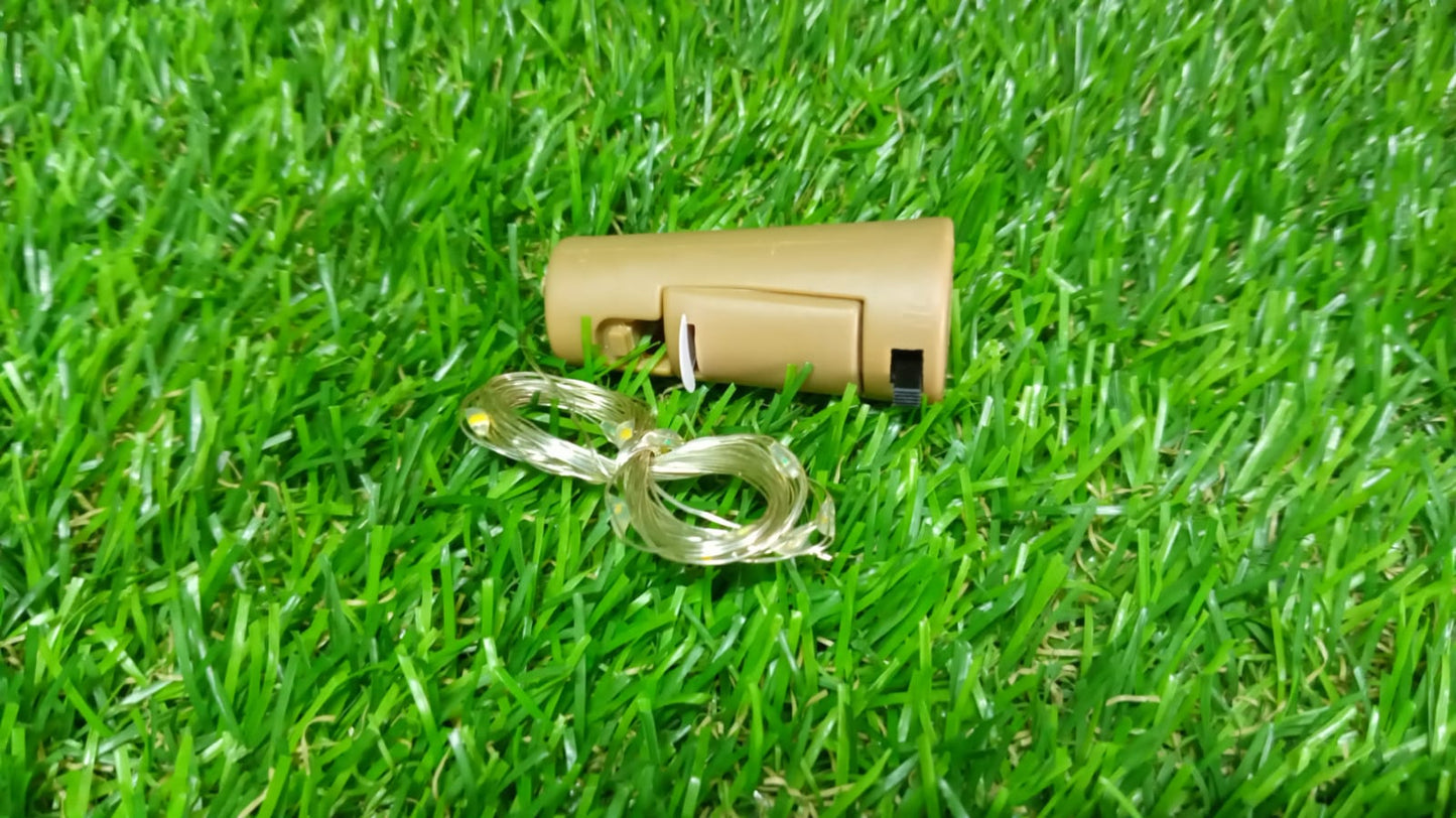 20 LED Wine Bottle Cork Lights Copper Wire String Lights, Battery Powered / Wine Bottle Fairy Lights Bottle