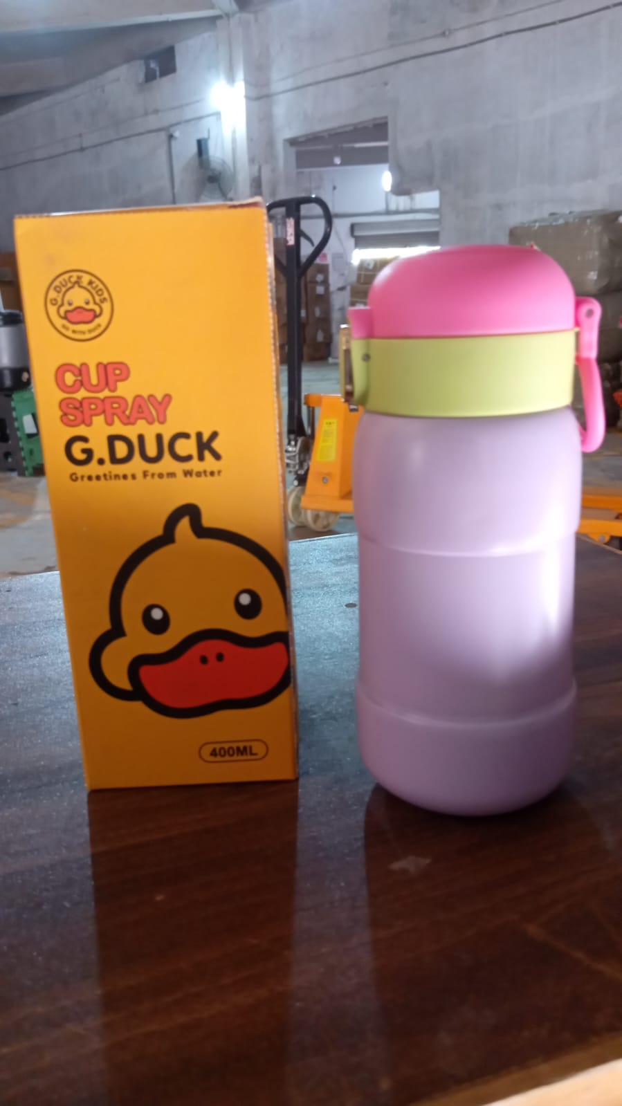 Duck Stainless Steel Water Bottle For Kids Adults Steel Flask Metal Thermos, Spill Proof Cap Closure, BPA Free For School Home Office, Drinkware, 400 ML