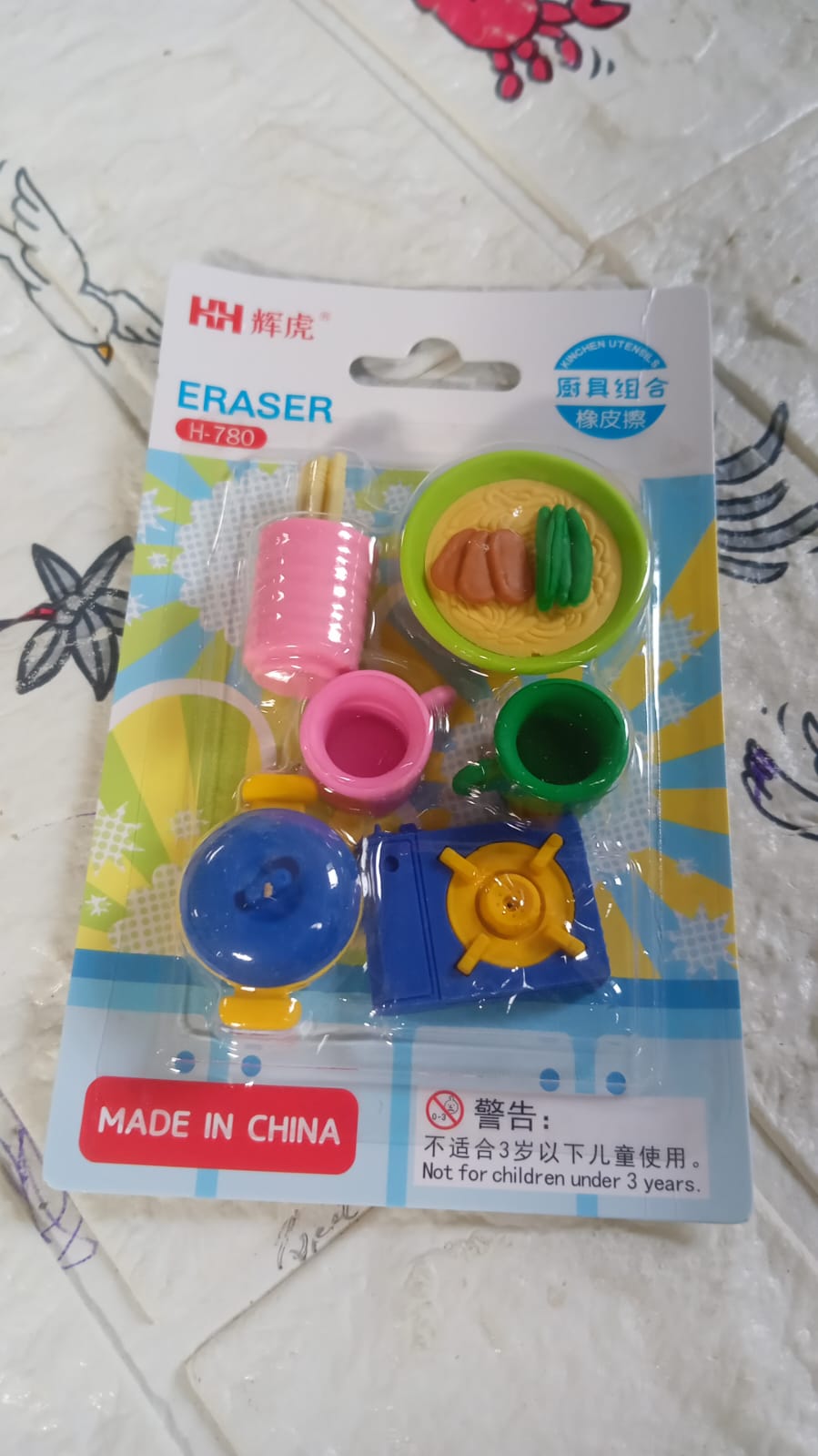 Kitchen Appliances Shape Eraser, Mini Eraser Simulated Cookware Creative Cute Novelty Eraser, Children Day, Birthday Return Gifts for Kids, Childrens, Boys, Girls Kitchen Utencils Set Shaped Erasers Set Pack of 6
