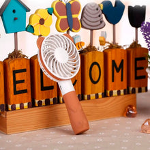 4812 Portable Bear Styled Hand Fan Rechargeable Handheld Fan For Travel , home & Office Use 