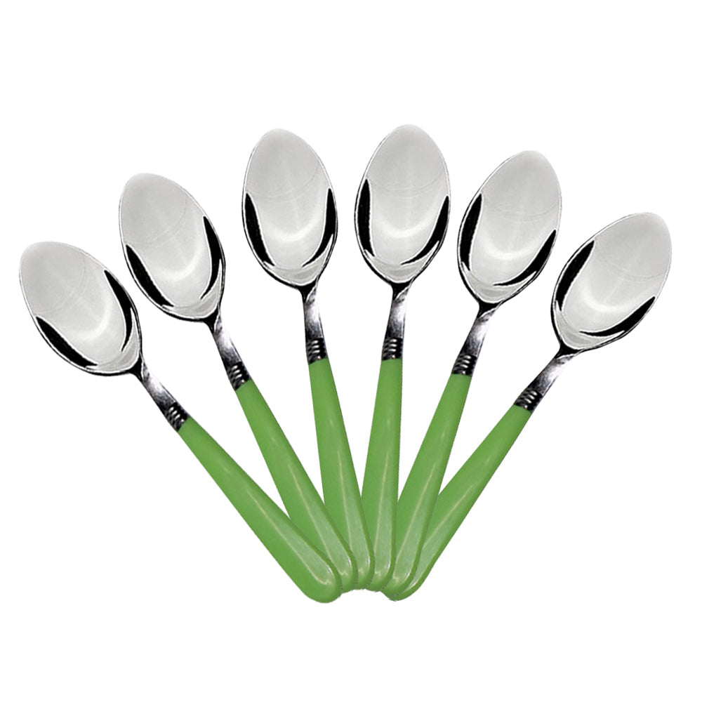 2269 Stainless Steel Spoon with Comfortable Grip Dining Spoon Set of 6 Pcs 
