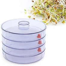 070 Plastic 4 Compartment Sprout Maker, White Sai Krupa Emart