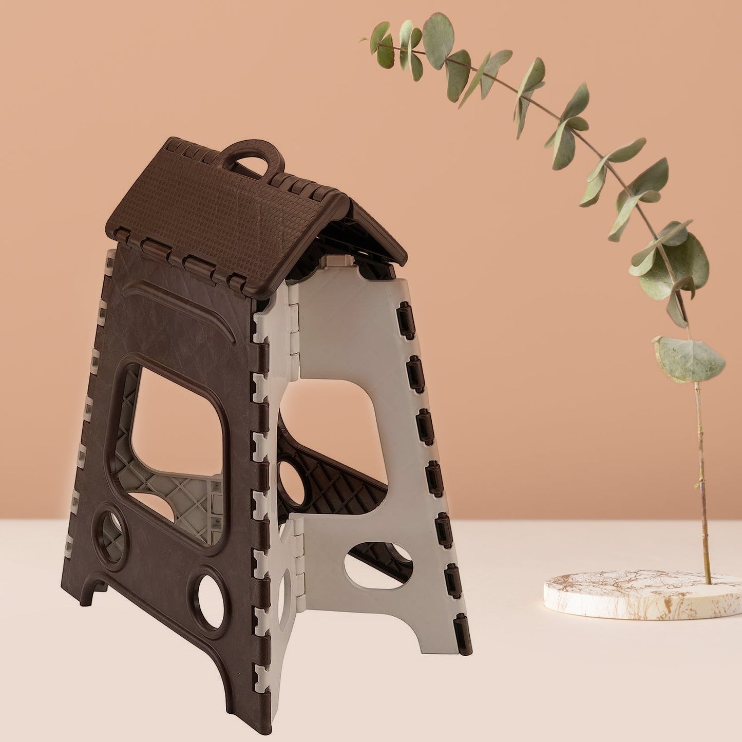 18inch Folding Stool, Non Slip Folding Stool - 18 Inch" Height - Holds Up to 95 Kg - Great for Kitchen, Garden, Bathroom, Bedroom, Adults, Kitchen Stepping  (1 Pc 18Inch)