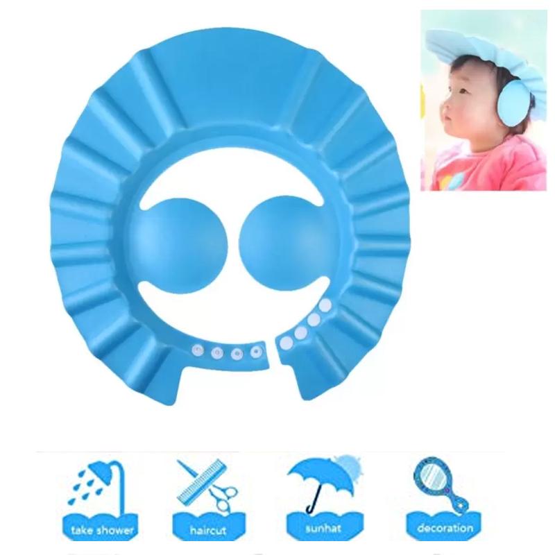 0378 Adjustable Safe Soft Baby Shower cap Sai Krupa Emart