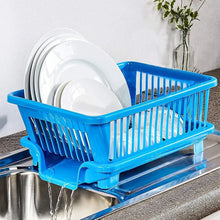 0607B Plastic Sink Dish Drainer Drying Rack (With Brown Box) 