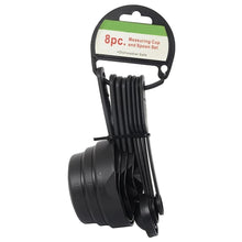 106 Plastic Measuring Cups and Spoons (8 Pcs, Black) Sai Krupa Emart