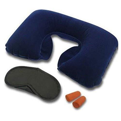 505 -3-in-1 Air Travel Kit with Pillow, Ear Buds & Eye Mask Sai Krupa Emart WITH BZ LOGO