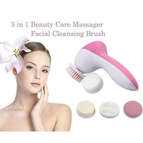 340 -5-in-1 Smoothing Body & Facial Massager (Pink) Sai Krupa Emart