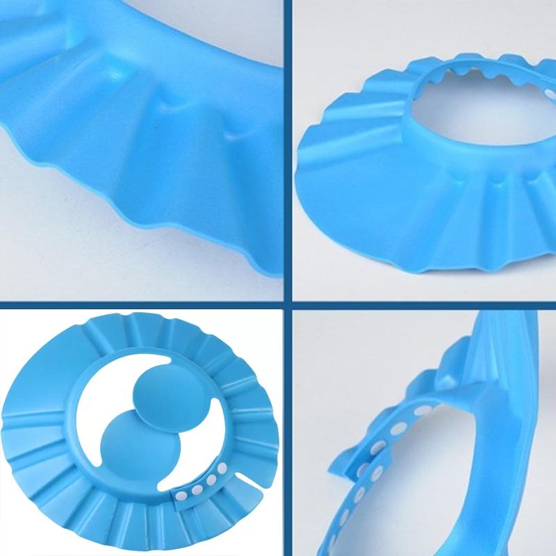 0378 Adjustable Safe Soft Baby Shower cap Sai Krupa Emart