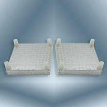 2 Pc Meenakari Wooden Chowki & Bajot Set: For Home & Office Puja (Multicolor)