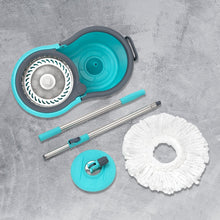4942 Quick Spin Mop With Steel Spin, Bucket Floor Cleaning, Easy Wheels & Big Bucket, Floor Cleaning Mop with Bucket 