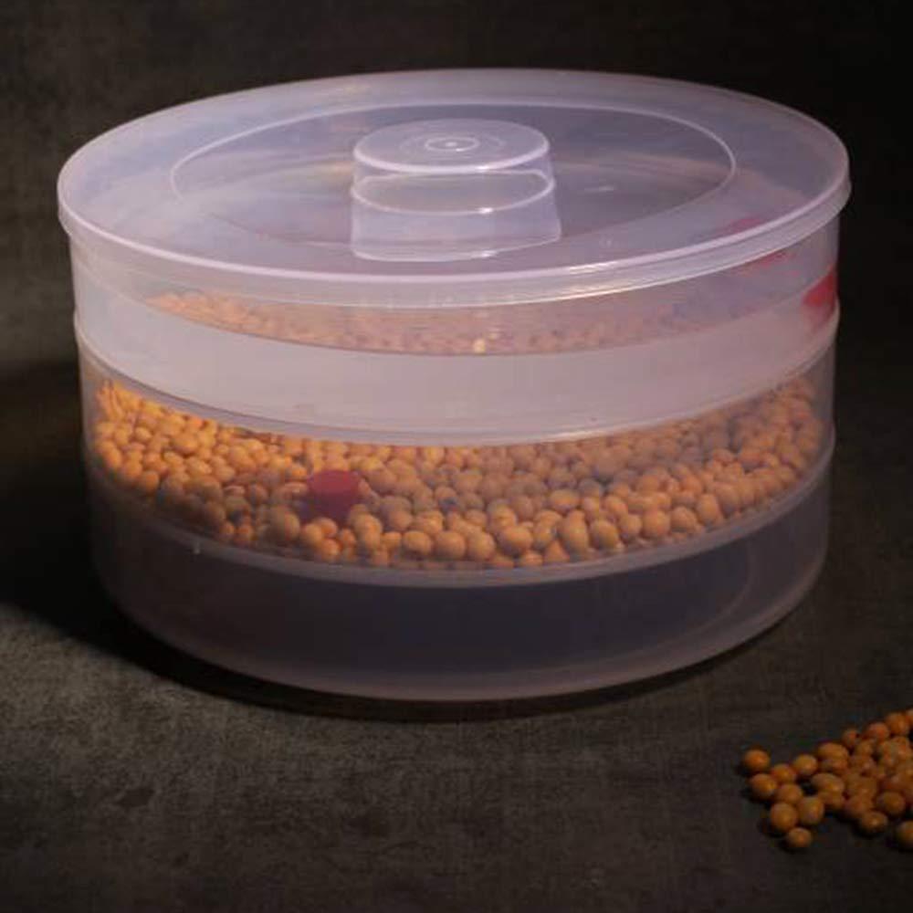 093 Plastic 3 Compartment Sprout Maker, White Sai Krupa Emart