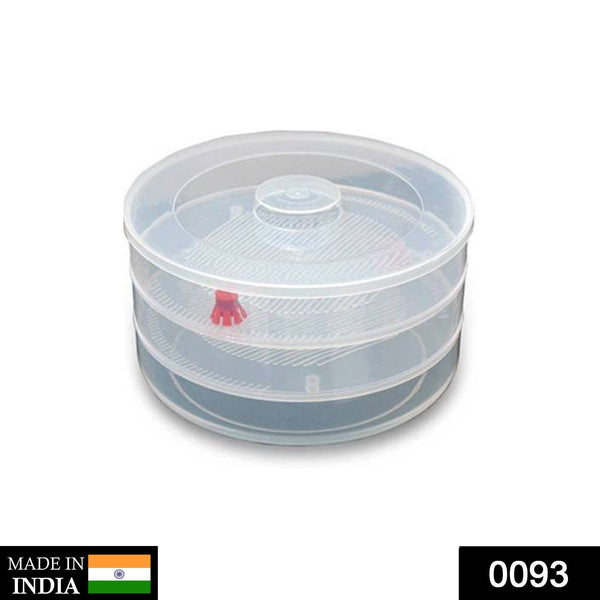 093 Plastic 3 Compartment Sprout Maker, White Sai Krupa Emart